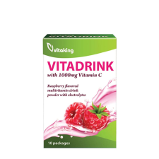 VitaKing Vitadrink Vitaminos Ital (10 Csomag, Málna) vitamin és táplálékkiegészítő