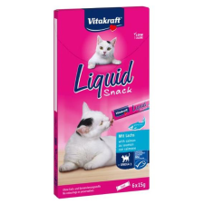  VitaKraft Cat Liquid Snack Lazaccal + Omega3 - 6x15g jutalomfalat macskáknak