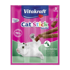 Vitakraft Cat Stick Mini - kacsa és nyúl (3 db) jutalomfalat macskáknak