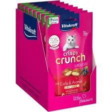 Vitakraft Crispy Crunch, kacsa és berkenye, 8 × 60 g jutalomfalat macskáknak