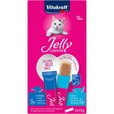 Vitakraft Jelly Lovers Zselés Jutalomfalat Lazaccal 6x15g jutalomfalat macskáknak