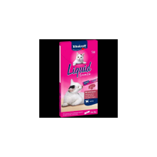 Vitakraft Liquid Snack Liver Sausage+Biotin - jutalomfalat (májas,biotinos) macskák részére  (6x15g) jutalomfalat macskáknak