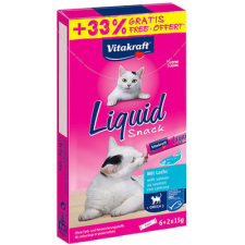 Vitakraft Macska Folyékony Jutalomfalat Omega-3 & Lazaccal 6x15g + 33% ajándék jutalomfalat macskáknak