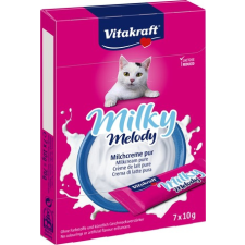  Vitakraft Milky Melody tejszínes jutalomfalat taurinnal macskáknak (7 x 10 g) (Közeli lejárat) 70 g jutalomfalat macskáknak