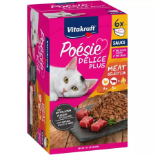 Vitakraft Poésie Delice Plus Macska Alutál multipack Csirke és Marha 6x85g macskaeledel