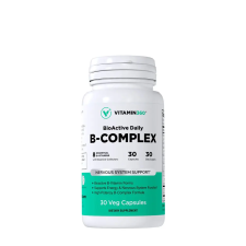 VITAMIN360 Bioaktív B-komplex (30 Veg Kapszula) vitamin és táplálékkiegészítő