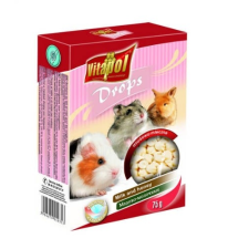 Vitapol Drops (tej,méz) - jutalomfalat rágcsálóknak (75g) kisállatfelszerelés