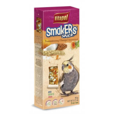 Vitapol Smakers Dupla Rúd (mogyoró) | Kiegészítő eledel nimfa papagájoknak – 90 g vitamin madaraknak