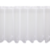  Vitrázsfüggöny V1003 45 cm magas fehér levélmintás méteráru