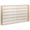 Vitrine42 Fali vitrin modell szekrény 6 polc 100x58x8,5 cm kisautó, modellvasút gyűjtő plexi tolóajtóval