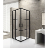  Viva AQUA - FEKETE mintás - FEKETE keretes - zuhanykabin - 80 SZÖGLETES - 6 mm üveg - 80 x 80 x 190