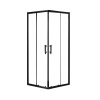  Viva Aqua Zuhanykabin - Sarok - Fekete - 80x80 cm