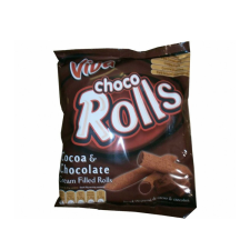 Viva Choco rolls csokival töltött gabonapálcika - 100g reform élelmiszer