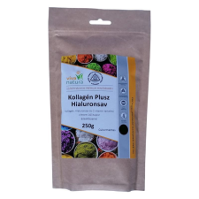 Viva Natura kollagén plusz hialuronsav citrom ízű italpor édesítőszerrel 250g vitamin és táplálékkiegészítő