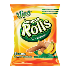  Viva Rolls banán ízű töltött gabonapálcika - 100 g reform élelmiszer
