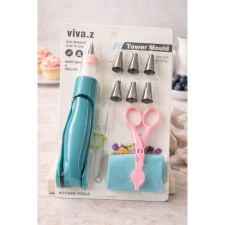 Viva.z Torta díszítőcső szett – 12 részes sütés és főzés