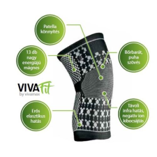 Vivafit GYVFMXL mágneses térdszorító turmalinnal XL-es (GYVFMXL) gyógyászati segédeszköz