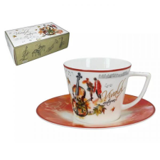 Vivaldi Ősz porcelán csésze aljjal díszdobozban - 230 ml bögrék, csészék