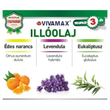 Vivamax GYVI14 3 x 10 ml  illóolaj csomag: édes narancs, levendula, eukaliptusz illóolaj