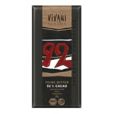 Vivani Bio Étcsokoládé 92% 80 g csokoládé és édesség