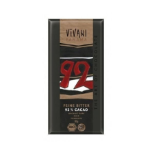 Vivani bio étcsokoládé 92 % 80 g csokoládé és édesség