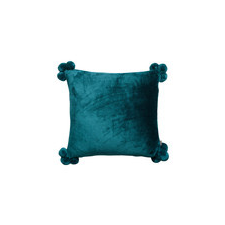 Vivaraise Párnahuzatok TENDER POMPONS Kék 45x45 cm lakástextília