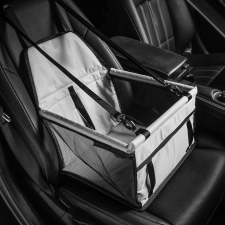 Vízálló kutya autoülés - Szürke szállítóbox, fekhely kutyáknak