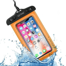  Vízálló telefontok, vízhatlan telefontok Narancssárga tok és táska