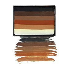 Vízbázisú sminkpaletta arc- és testfestéshez Mehron Prisma, 50g - 726 Szőrös arcfesték