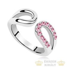  Vízcsepp alakú gyűrű, Világos rózsaszín, 8,5 gyűrű