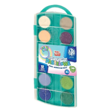  Vízfesték ASTRA 23,5 cm pasztell 12 színű ajándék ecsettel ecset, festék