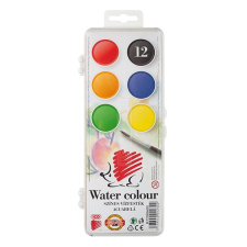  Vízfesték ICO Süni nagy szögletes 12-es kréta, festék és papír