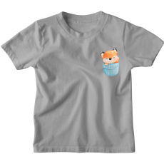  Vízfestmény Zsebminta Róka - Gyerek Póló