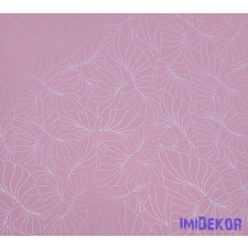 Vízhatlan mintás ív 70x100cm - Karcos Leveles - Rózsaszín dekorációs kellék