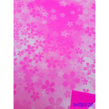 Vízhatlan mintás ív 70x100cm - Kis-Nagy Ötszirmú - Pink dekorációs kellék