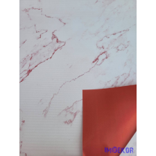 Vízhatlan mintás ív 70x100cm - Márvány mintás - Bordó dekorációs kellék