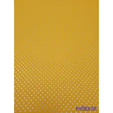  Vízhatlan mintás ív 70x100cm - Pici Pöttyös - Napsárga dekorációs kellék