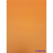  Vízhatlan mintás ív 70x100cm - Pici Pöttyös - Narancssárga dekorációs kellék