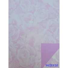 Vízhatlan mintás ív 70x100cm - Rózsafejmintás - Levendula dekorációs kellék