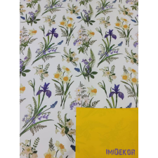 Vízhatlan mintás ív 70x100cm - Tavaszi virágmintás - Sárga dekorációs kellék