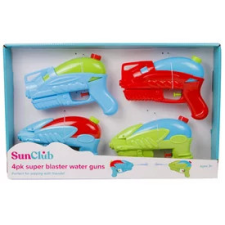 Vízipisztoly 17 cm, 4 db/doboz vizes játék