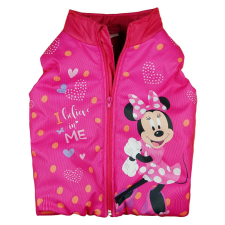 Vízlepergetős bélelt kislány mellény Minnie egér mintával gyerek mellény