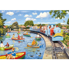 Vízparti tó panoráma kirakó 1000 darabos puzzle, kirakós