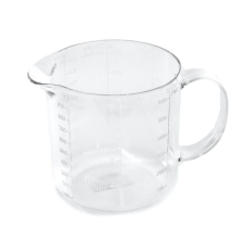Víztiszta mérőkancsó 1 liter konyhai eszköz