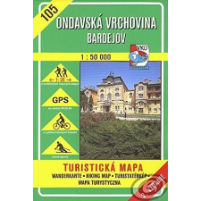 VKÚ 105. Ondavai dombság Nyugat turista térkép VKÚ 1:50 000 térkép