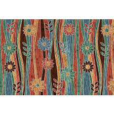  Vlies Fotótapéta - Garden decorative pattern - 375x250 cm tapéta, díszléc és más dekoráció