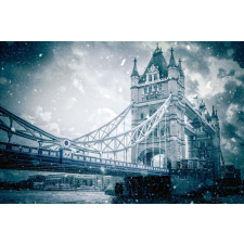  Vlies Fotótapéta - Winter London scene - 375x250 cm tapéta, díszléc és más dekoráció