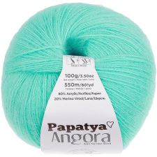 VLNIKA Angora Merino Papatya 100 g - 5620 türkizkék rövidáru