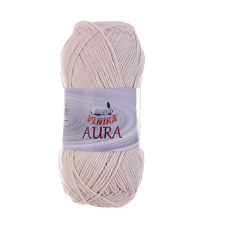 VLNIKA Aura Kötőfonal, 100 g, 900 fehér rövidáru