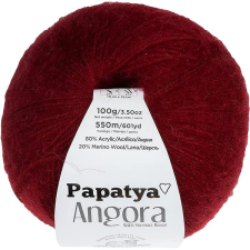 VLNIKA BELLATEX Angora Merino Papatya 100 g - 3250 bordó rövidáru